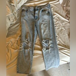 American Eagle Distressed Mom Jeans